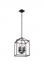  LIT6931BK+MC - Casa Loma 4Lt Pendant - Lit Up Lighting