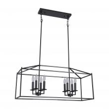 Sound Interiors Items LIT6951BK+MC - Casa Loma 36" Linear 8Lt Blk - Lit Up Lighting