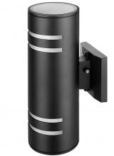  LIT37888BK-SEN - 13.5" Aluminium die casting E26 Outdoor Wall Lighting 2*60W Black, With Photocell Sensor