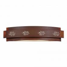 Avalanche Ranch Lighting A36748-02 - Northridge Bath Vanity Light 24w - Cedar Bough Cutout - Rust Patina Finish