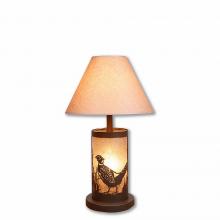  M60051AL-KR-27 - Cascade Desk Lamp - Pheasant - Almond Mica Shade - Rustic Brown Finish