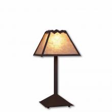 M62401AL-28 - Rocky Mountain Desk Lamp - Rustic Plain - Almond Mica Shade - Dark Bronze Metallic Finish