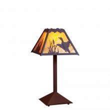  M62464AM-27 - Rocky Mountain Desk Lamp - Loon - Amber Mica Shade - Rustic Brown Finish
