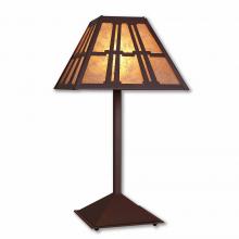  M62572AL-27 - Rocky Mountain Table Lamp - Eastlake - Almond Mica Shade - Rustic Brown Finish