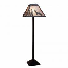  M62621AL-97 - Rocky Mountain Floor Lamp - Valley Deer - Almond Mica Shade - Black Iron Finish