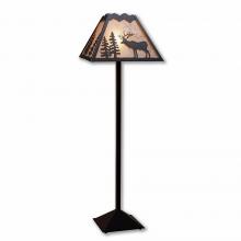  M62623AL-97 - Rocky Mountain Floor Lamp - Valley Elk - Almond Mica Shade - Black Iron Finish