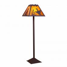  M62664AM-27 - Rocky Mountain Floor Lamp - Loon - Amber Mica Shade - Rustic Brown Finish