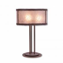  M69101AL-27 - Kincaid Desk Lamp - Rustic Plain - Almond Mica Shade - Rustic Brown Finish