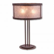  M69201AL-27 - Kincaid Table Lamp - Rustic Plain - Almond Mica Shade - Rustic Brown Finish