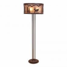  M69330AL-27 - Kincaid Floor Lamp - Mountain Deer - Almond Mica Shade - Rustic Brown Finish