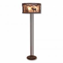  M69333AL-27 - Kincaid Floor Lamp - Mountain Elk - Almond Mica Shade - Rustic Brown Finish