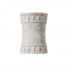 Justice Design Group CER-7900-BIS - Hourglass Cylinder Sconce w/ Flame Design - Open Top & Bottom