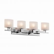 Justice Design Group FSN-8704-30-FRCR-CROM - Aero 4-Light Bath Bar