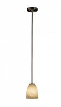 Justice Design Group FSN-8815-10-WEVE-NCKL-RIGID - Mini 1-Light Pendant