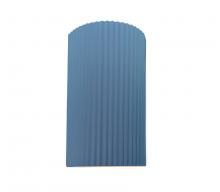Justice Design Group CER-5745-SKBL-LED1-1000 - Large ADA LED Pleated Cylinder Wall Sconce