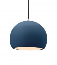 Justice Design Group CER-6533-MID-NCKL-BKCD - Medium Globe 1-Light Pendant