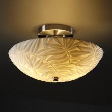 Justice Design Group PNA-9690-35-BMBO-ABRS - 14" Round Semi-Flush Bowl