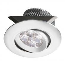 Dainolite SMP-LED-8-WH - White 2x4W 3000K, CRI80+, 25Â° beam, 24VDC input with Male Connector, 18" Lead wire, D84xH50 mm