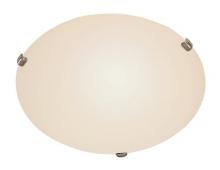 Trans Globe 58707 BN - 3LT FLUSH-16""-3 CLIPS-WHITE F