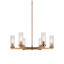 Matteo Lighting C32106AG - Weaver Aged Gold Brass Pendant