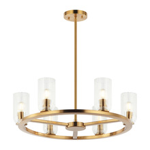 Matteo Lighting C34006AG - Westlock Aged Gold Brass Pendant