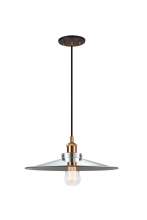 Matteo Lighting C46113AGCH - Bulstrode's Workshop Aged Gold Brass Pendant