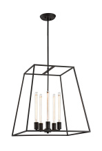 Matteo Lighting C57005RB - Candor Rusty Black Chandelier