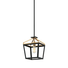 Matteo Lighting C67001BKAG - Mavonshire Black + Aged Gold Brass Chandelier