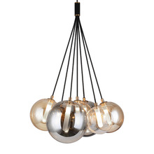 Matteo Lighting C81007BK - Magma Black Chandelier