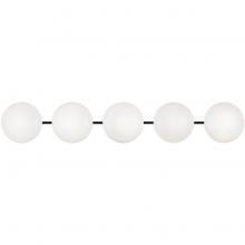 Matteo Lighting S05105MBOP - Pearlesque Matte Black Wall Sconce