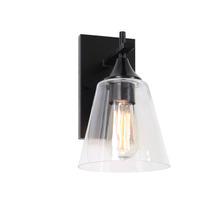 Matteo Lighting S09801BK - Hollis Black Wall Sconce