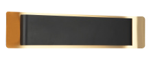 Matteo Lighting S10524MBAG - Kumilo Matte Black + Aged Gold Brass Wall Sconce