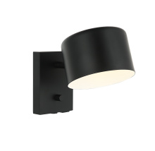 Matteo Lighting S16601BK - Clinton Black Wall Sconce