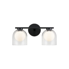 Matteo Lighting W60702BKCL - Derbishone Black Wall Sconce