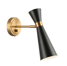 Matteo Lighting S09611AGBK - Blaze Black Wall Sconce