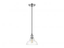 Golden Canada 0305-S CH-CLR - Carver 1-Light Mini Pendant in Chrome with Clear Glass