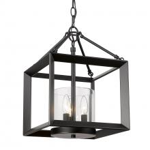 Golden Canada 2073-M3 BLK-CLR - Smyth Convertible Pendant in Matte Black with Clear Glass