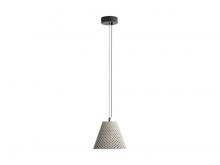 Golden Canada 2419-10 GCT - Clarus 10" LED Pendant in Grey Cement