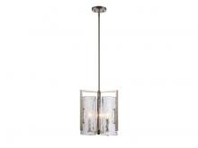 Golden Canada 3164-3P PW-HWG - Aenon Linear Pendant in Brushed Champagne Bronze with Hammered Water Glass