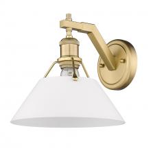 Golden Canada 3306-1W BCB-OP - Orwell 1-Light Wall Sconce in Brushed Champagne Bronze with Opal Glass