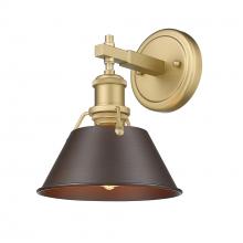 Golden Canada 3306-BA1 BCB-RBZ - Orwell 1-Light Bath Vanity in Brushed Champagne Bronze with Rubbed Bronze