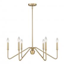 Golden Canada 3690-6 BCB - Kennedy BCB 6 Light Chandelier in Brushed Champagne Bronze