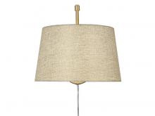 Golden Canada 3694-A1W BCB-NS - Ryleigh 1-Light Swing Arm in Brushed Champagne Bronze with Natural Sisal