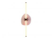 Golden Canada 3882-39 RG PI-CL - Colorella LED 39" Wall Sconce in Rose Gold with Pink Seeded Shade