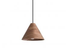 Golden Canada 3988-10 DWA - Conique 1-Light Mini Pendant in Dark Walnut