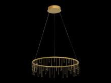 Golden Canada 5461-26 SSG - Lucerna 26" LED Chandelier in Stainless Steel Gold