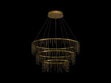 Golden Canada 5461-32-26-18 SSG - Lucerna 3 Tier - LED Chandelier in Stainless Steel Gold