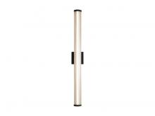 Golden Canada 5590-OWL36 BLK - Rodara LED 36" Wall Sconce - Outdoor in Matte Black with Clear Glass Shade