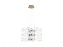 Golden Canada 8046-3P LG - Vetrina LED 3-Light Pendant in Light Gold with Clear Glass Shade