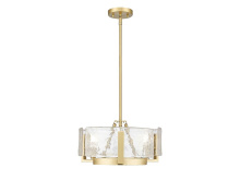 Golden Canada 3164-3 BCB-HWG - Aenon 3-Light Chandelier in Brushed Champagne Bronze with Hammered Water Glass